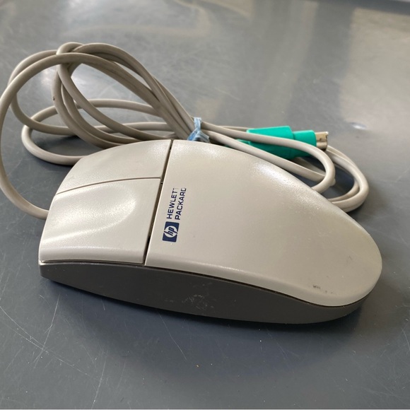 Vintage HP Hewlett Packard (M-S34) Wired Track Ball Computer Mouse - Picture 9 of 11